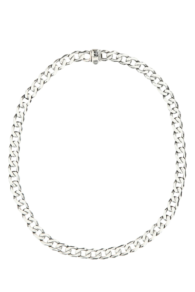 Emanuele Bicocchi 925 Silver Edge Chain Necklace