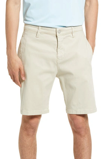 34 Heritage Nevada Soft Touch Stretch Flat Front Shorts In Stone Soft Touch