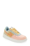 Nike Kids' Air Force 1 Lv8 Sneaker In Sanded/ Hot Curry/ Wheat Grass