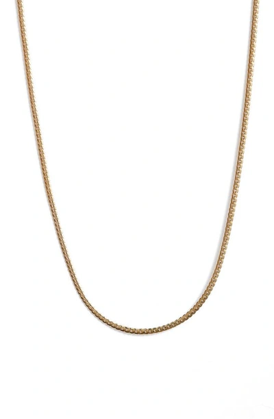 Jenny Bird Aria Curb Chain Necklace In High Polish Gold
