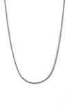 Jenny Bird Aria Curb Chain Necklace In High Polish Silver