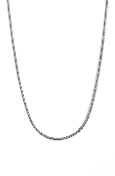 Jenny Bird Aria Curb Chain Necklace In High Polish Silver