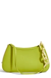 House Of Want Newbie Vegan Leather Shoulder Bag In Celery