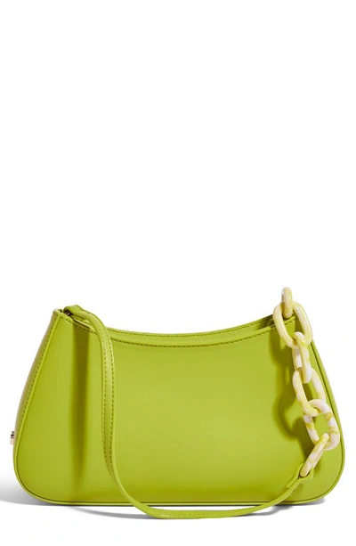 House Of Want Newbie Vegan Leather Shoulder Bag In Celery