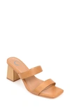 Journee Collection Tru Comfort Foam Nolla Heeled Sandal In Cognac