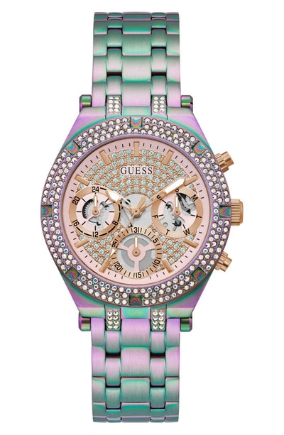 Guess Iridescent Multifunction Bracelet Watch, 38mm