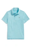 Vineyard Vines Kids' St. Jean Stripe Sankaty Performance Polo In Turquoise