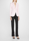 Alexander Mcqueen Classic Single-breasted Suiting Blazer In Ice Pink