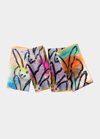 Hunt Slonem Lucky Bunny Cotton Dinner Napkin