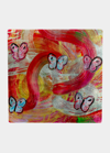 Hunt Slonem Butterfly Swirl Square Lacquer Placemat