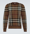 BURBERRY CHECKED WOOL SWEATER
