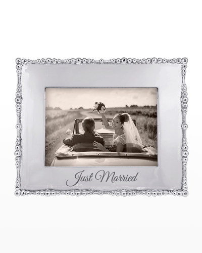 Mariposa Just Married Pearl Drop 5" X 7" Frame