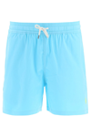 Polo Ralph Lauren Traveler Polo Pony Drawstring Swim Shorts In Light Blue