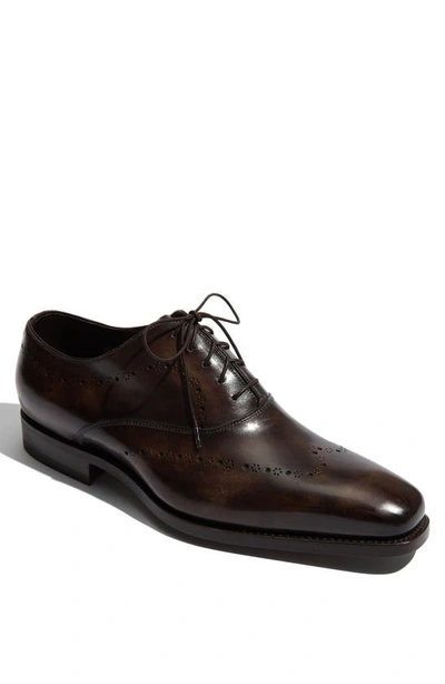 Santoni 'quadrant' Oxford In Dark Brown