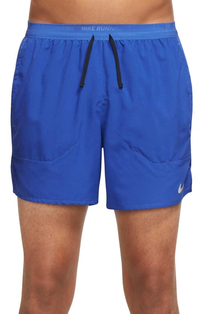 Nike Dri-fit Stride 5-inch Running Shorts In Blue