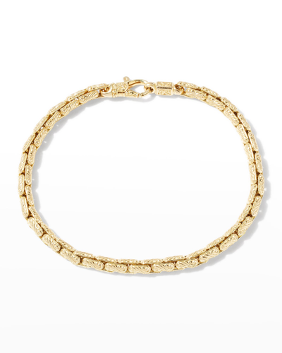 Konstantino Men's 18k Yellow Gold Filigree Chain Bracelet