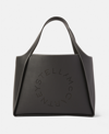 Stella Mccartney Logo Grainy Alter Mat Tote Bag In Black