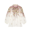 Zimmermann Jude Floral Balloon-sleeve Blouse In Multicoloured