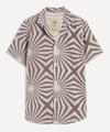 Oas Cortado Terry Camp Shirt In Cream