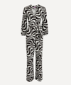 Gant Liberty Printed Wrap Jumpsuit In Black / White