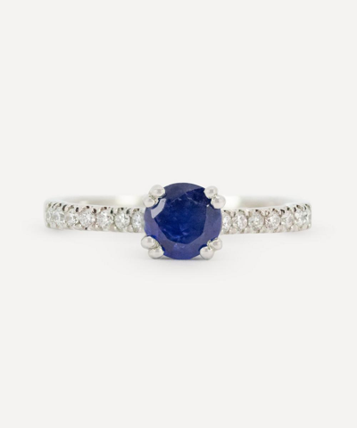 Kojis Platinum Natural Sapphire Ring