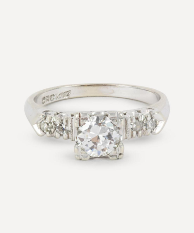 Kojis 14ct White Gold 1940s Diamond Ring