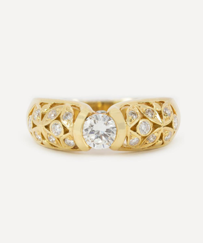 Kojis 18ct Gold Floral Diamond Ring