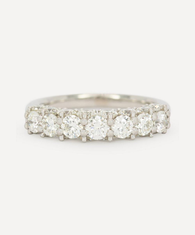 Kojis Platinum Vintage Diamond Band Ring