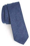 Wrk Solid Wool Tie In Blue