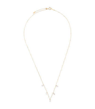 Persée Yellow Gold And Diamond 5-stone Danaé Necklace