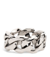 EMANUELE BICOCCHI STERLING SILVER LARGE CHAIN RING
