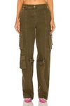 Blumarine Straight-leg Cargo Trousers In Military