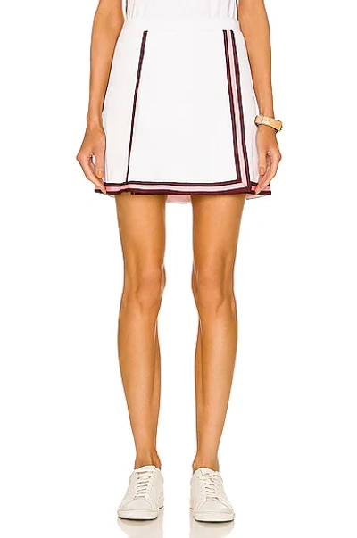 The Upside Match Thalia Contrast Stretch-woven Skort In White