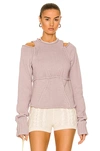 AISLING CAMPS COLLARBONE SWEATER