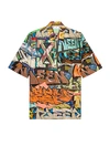 Off-white Graffiti-print Short-sleeved Shirt In Multi