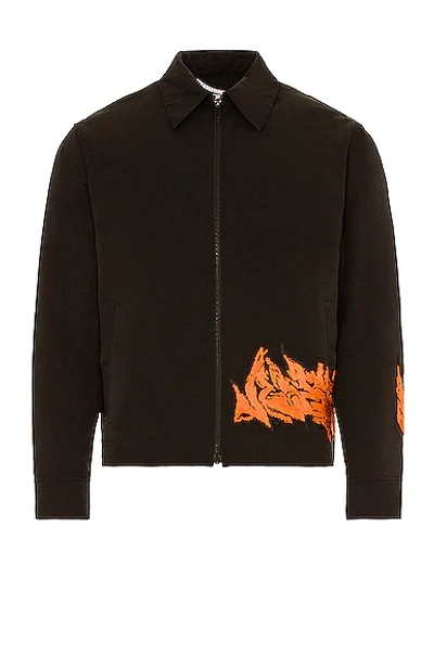 Off-white X Neen Black Embroidered Cotton-blend Jacket