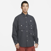 Nike Acg Dri-fit Uv Devastation Trail Button-up Shirt In Grey