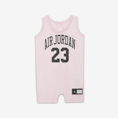 Jordan Dna Baby Romper In Pink