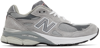 NEW BALANCE GREY MADE IN US 990V3 SNEAKERS