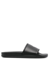 Marcelo Burlon County Of Milan County Cross Rubber Slides In Schwarz