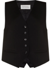 THE FRANKIE SHOP GELSO SINGLE-BREASTED WOOL WAISTCOAT