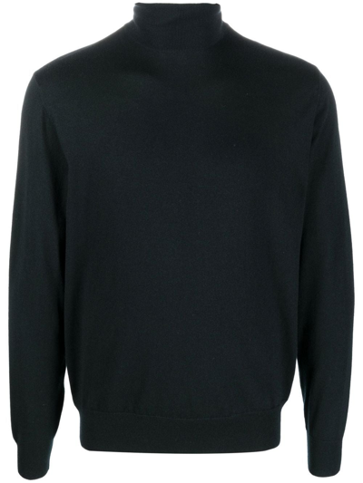 Ralph Lauren Purple Label Roll-neck Cashmere Jumper In Black