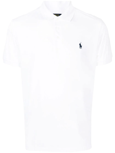 Polo Ralph Lauren Polo Pony-embroidered Cotton Polo Shirt In White