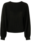 BOUTIQUE MOSCHINO RELAXED CREW-NECK JUMPER