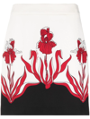BOUTIQUE MOSCHINO FLORAL-PRINT HIGH-WAISTED SKIRT
