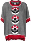 Boutique Moschino Geometric Wool T-shirt In Grey