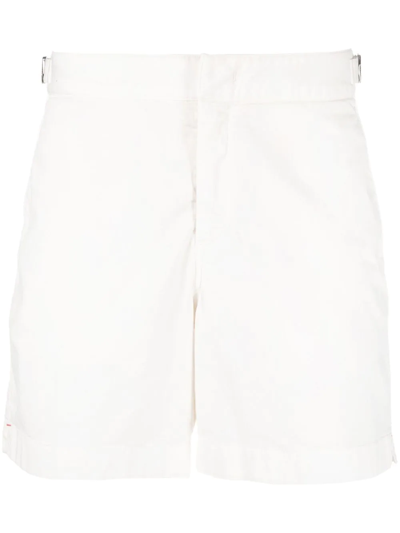 Orlebar Brown Bulldog Twill Bermuda Shorts In White