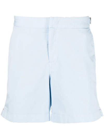 Orlebar Brown Concealed-front Fastening Shorts In Blue