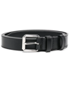 Comme Des Garçons Square-buckle Leather Belt In Schwarz