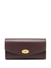 Mulberry Darley Leather Wallet In Plum
